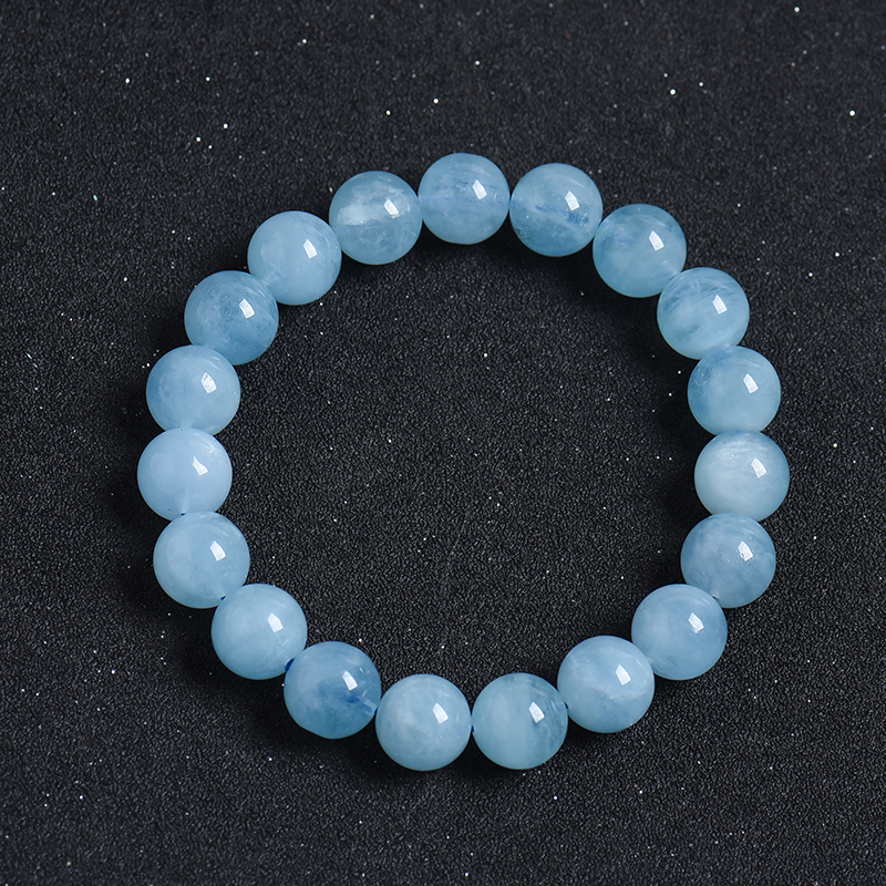 海蓝宝手串-红掌柜