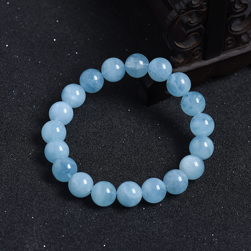 海蓝宝手串-红掌柜