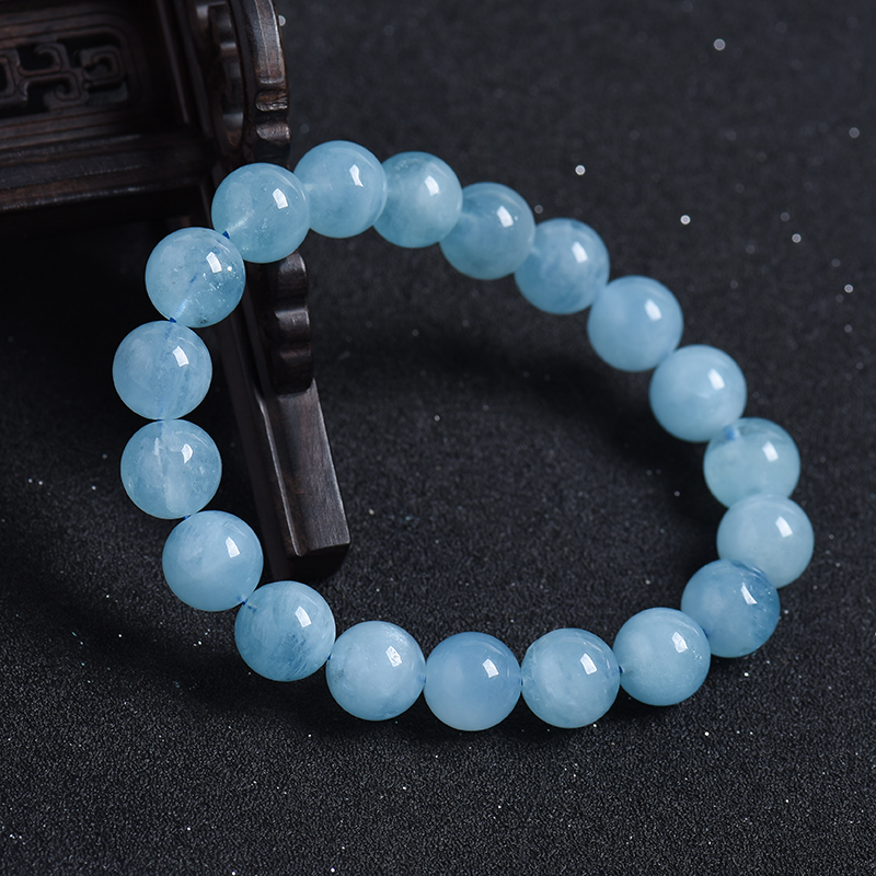 海蓝宝手串-红掌柜