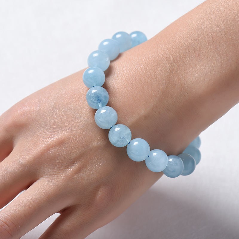 海蓝宝手串-红掌柜