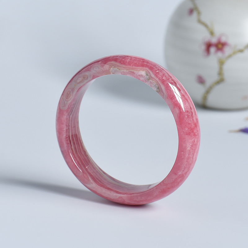 天然61#红纹石平安镯 - 红掌柜