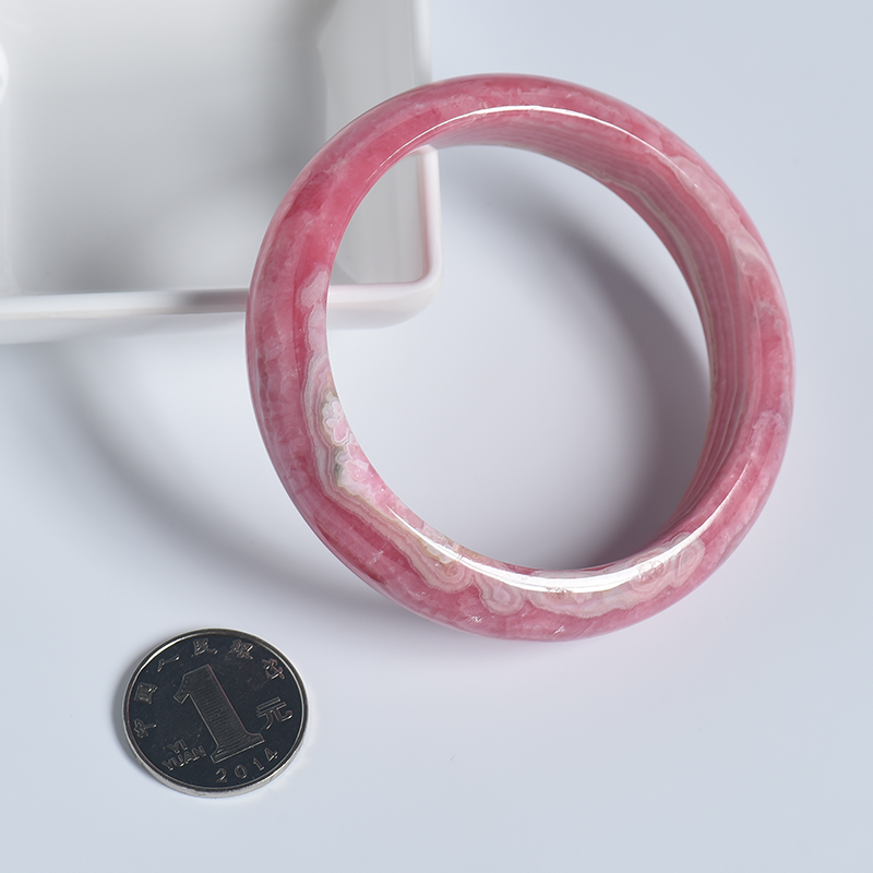 天然红纹石平安镯 - 红掌柜