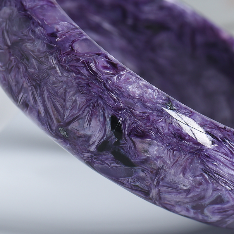 巴西56#紫龙晶平安镯 - 红掌柜