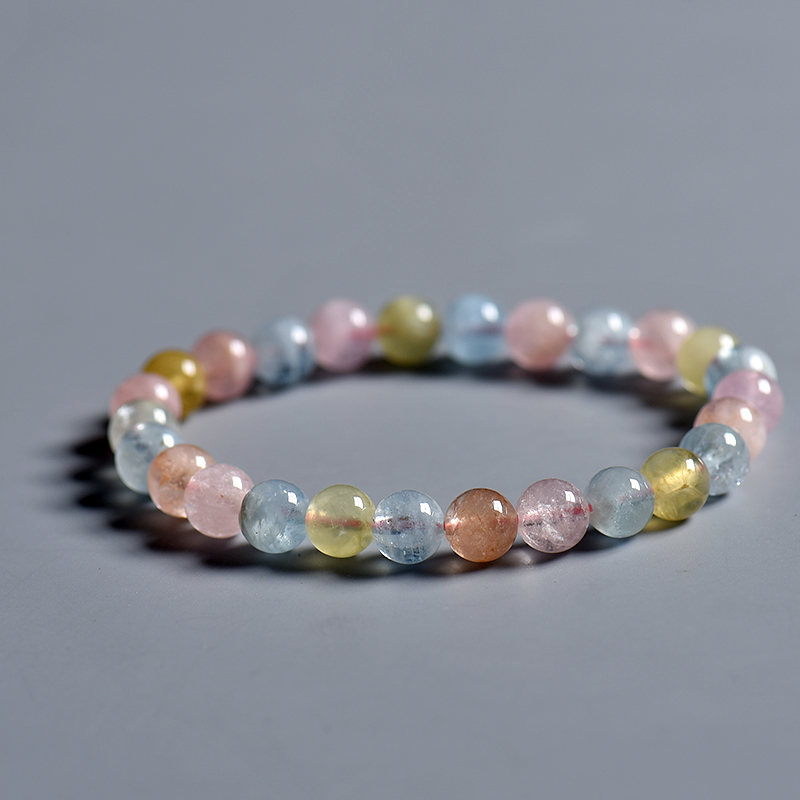 7.1mm摩根石单圈手串-红掌柜