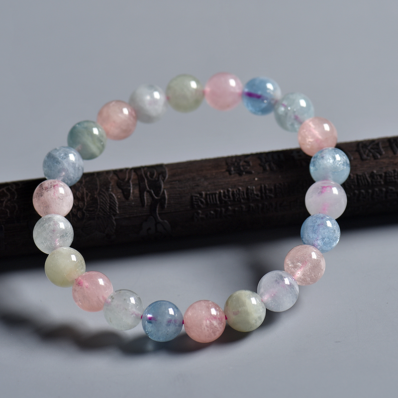 天然摩根石手串-红掌柜