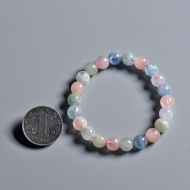 巴西摩根石单圈手串-红掌柜