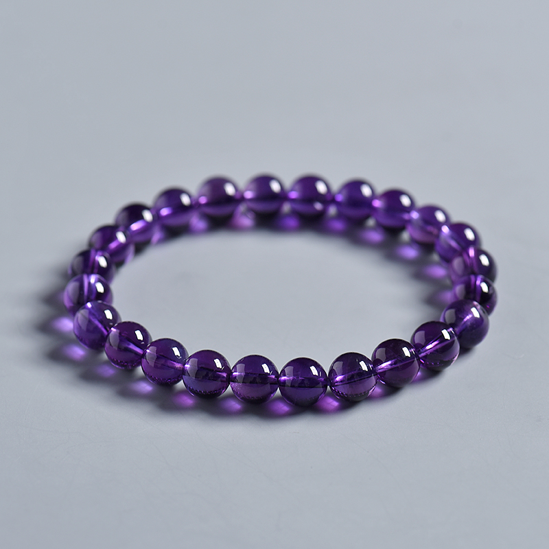 8.1mm紫水晶手串-红掌柜