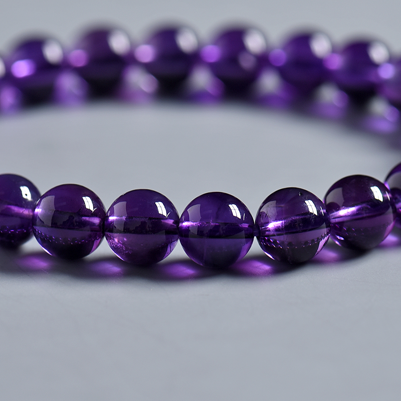 紫水晶单圈手串-红掌柜