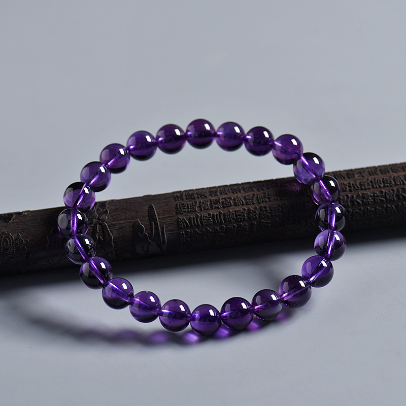 天然紫水晶手串-红掌柜