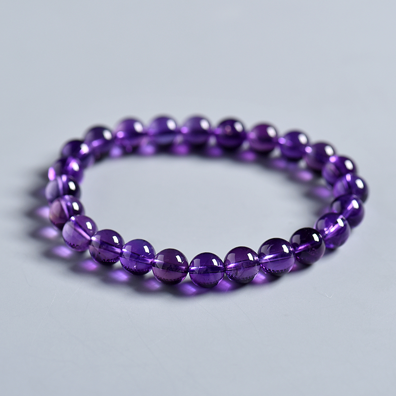 紫水晶单圈手串-红掌柜