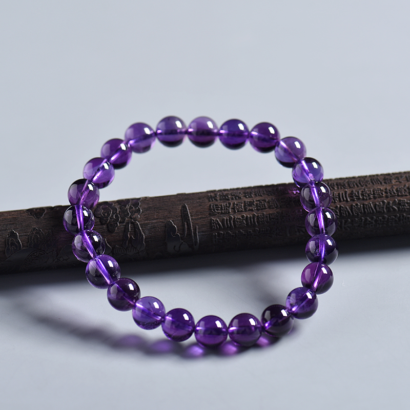 天然紫水晶手串-红掌柜