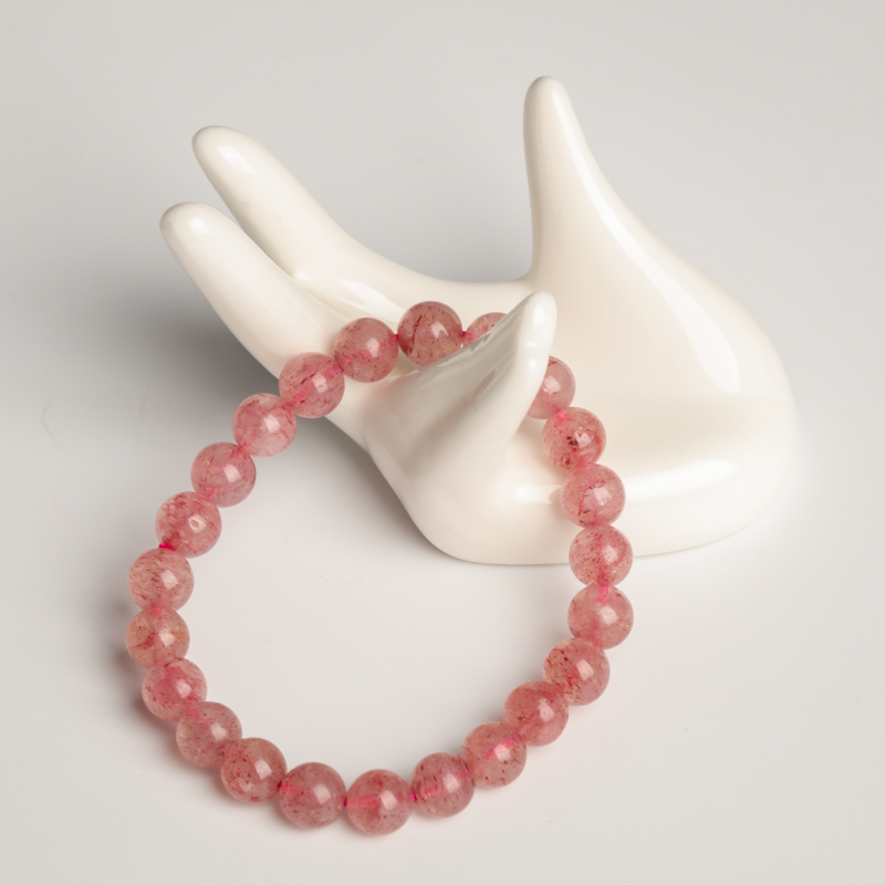 草莓晶单圈手串-红掌柜