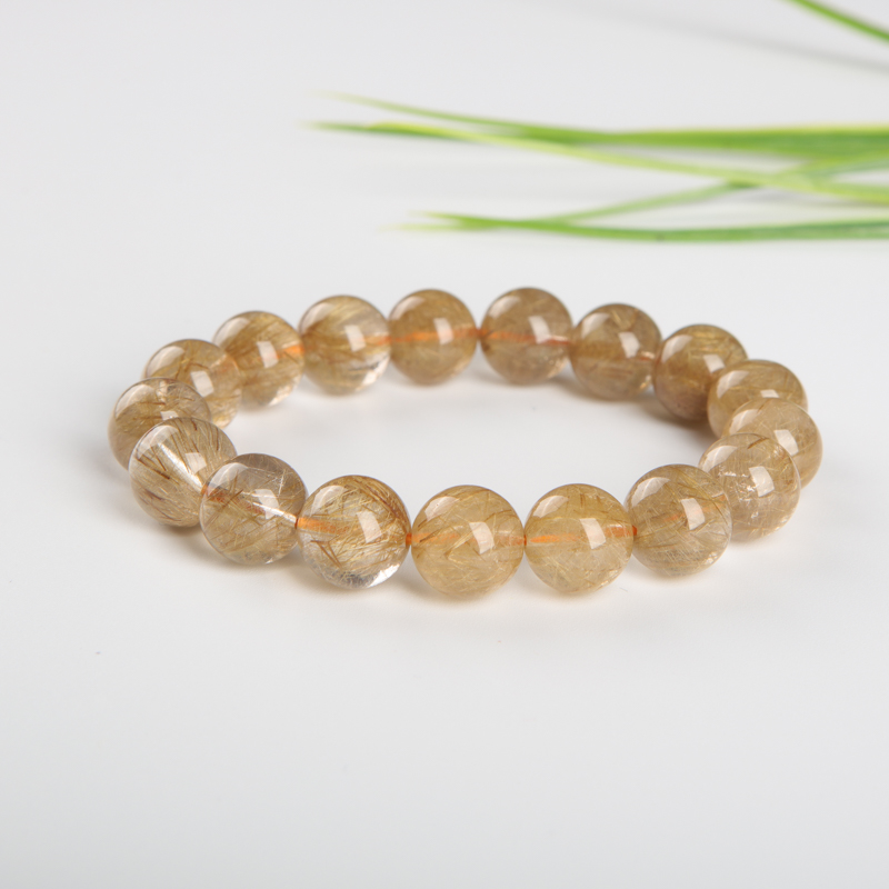 巴西金发晶单圈手串-红掌柜