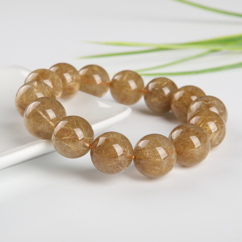 金发晶单圈手串-红掌柜