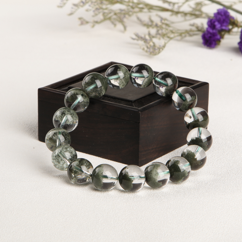 12.9mm绿幽灵单圈手串-红掌柜