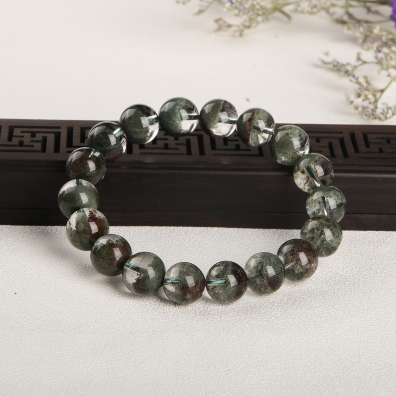 11.5mm绿幽灵单圈手串-红掌柜