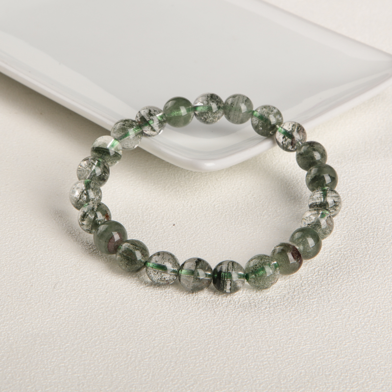 8.0mm绿幽灵单圈手串-红掌柜