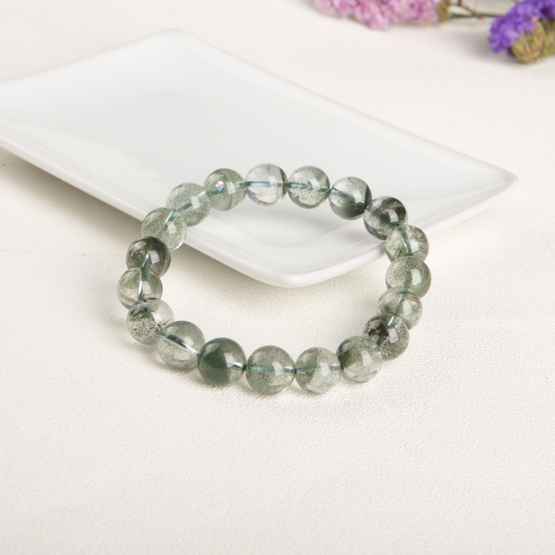 10.2mm绿幽灵单圈手串-红掌柜