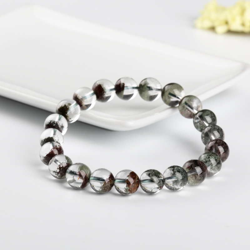 9mm绿幽灵单圈手串-红掌柜