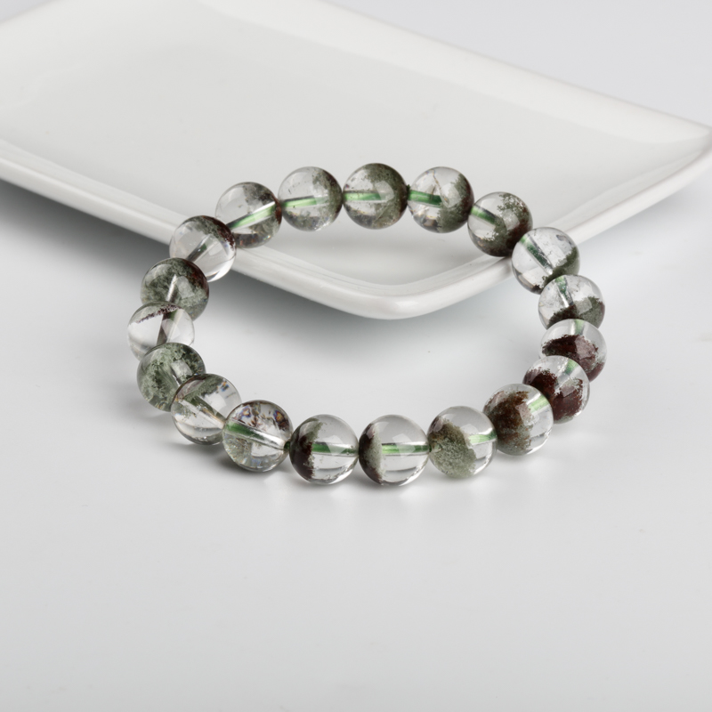 10mm绿幽灵单圈手串-红掌柜