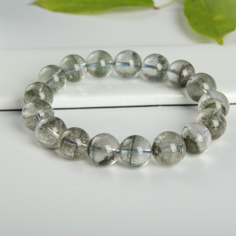 巴西天然绿幽灵手串-红掌柜