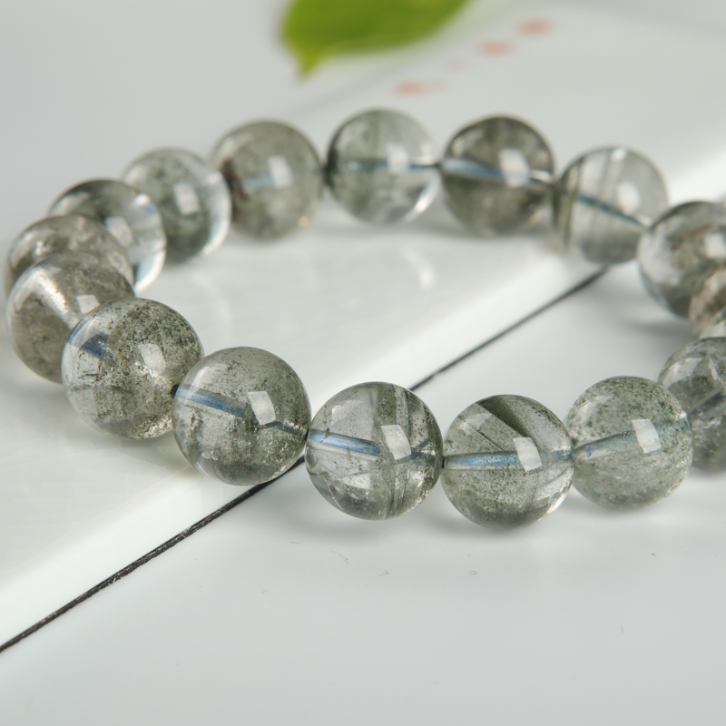 天然绿幽灵手串-红掌柜