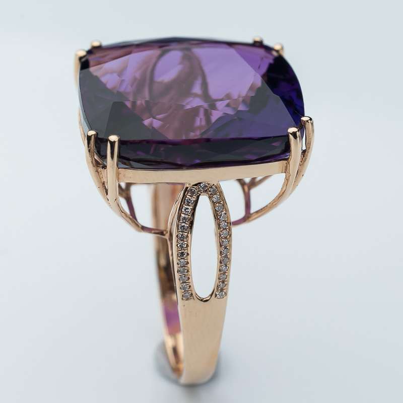 巴西紫晶戒指-红掌柜