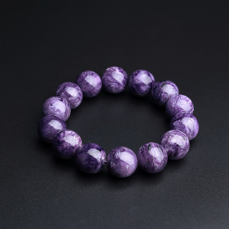 天然紫龙晶手串-红掌柜