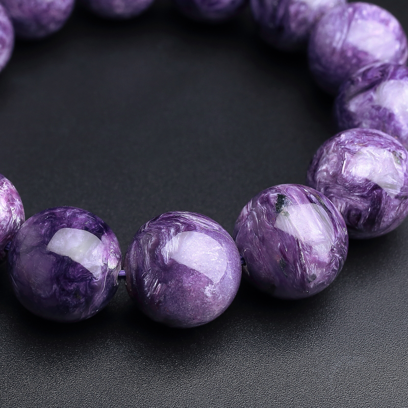 天然俄罗斯紫龙晶手串-红掌柜