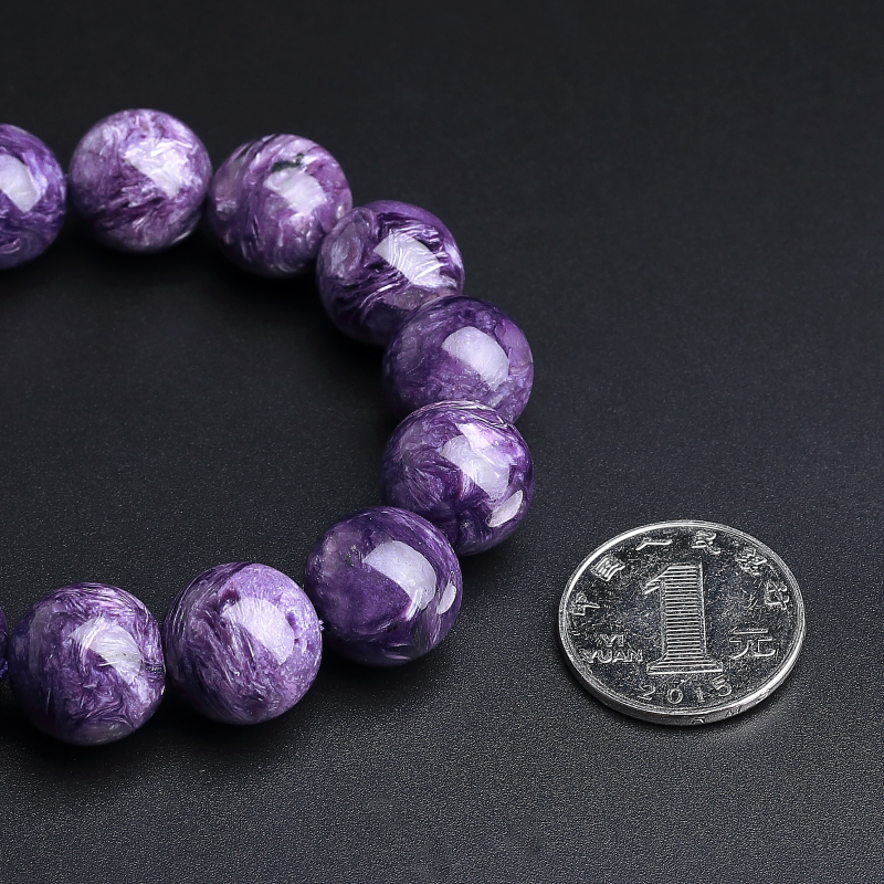 俄罗斯紫龙晶手串-红掌柜