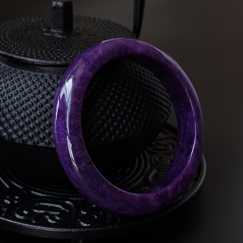 天然紫龙晶手镯-红掌柜