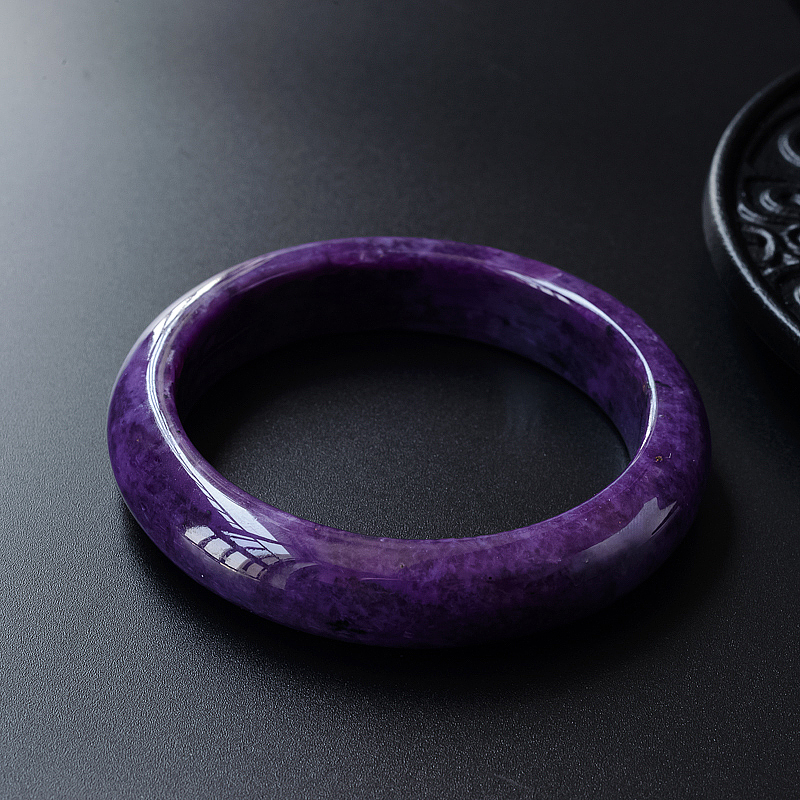 天然俄罗斯紫龙晶手镯-红掌柜