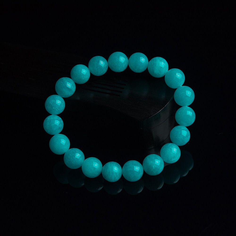 10mm天河石单圈手串-红掌柜