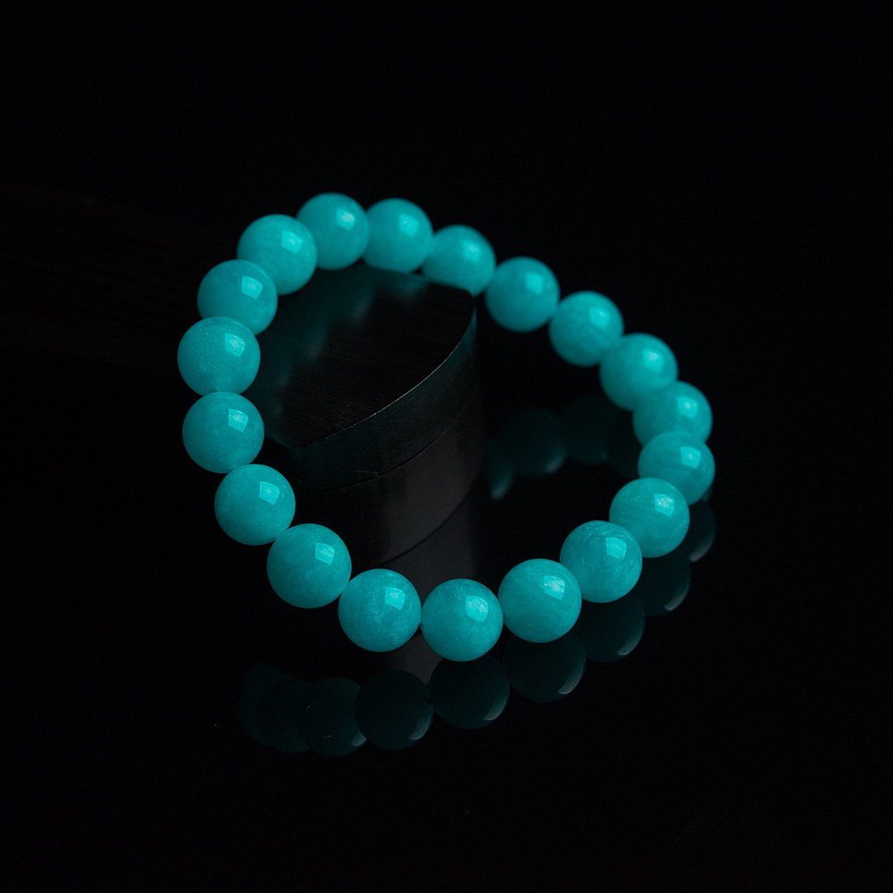 天然天河石单圈手串-红掌柜