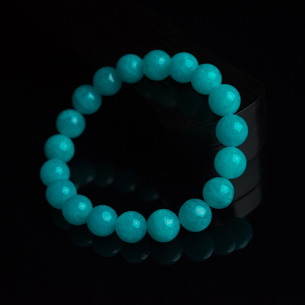 缅甸天河石单圈手串-红掌柜