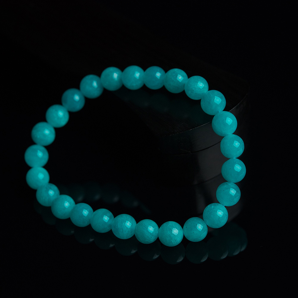 天然天河石单圈手串-红掌柜