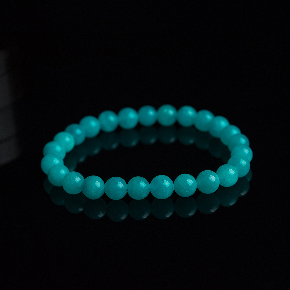 天然天河石单圈手串-红掌柜