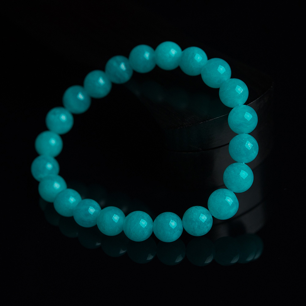 天然天河石单圈手串-红掌柜