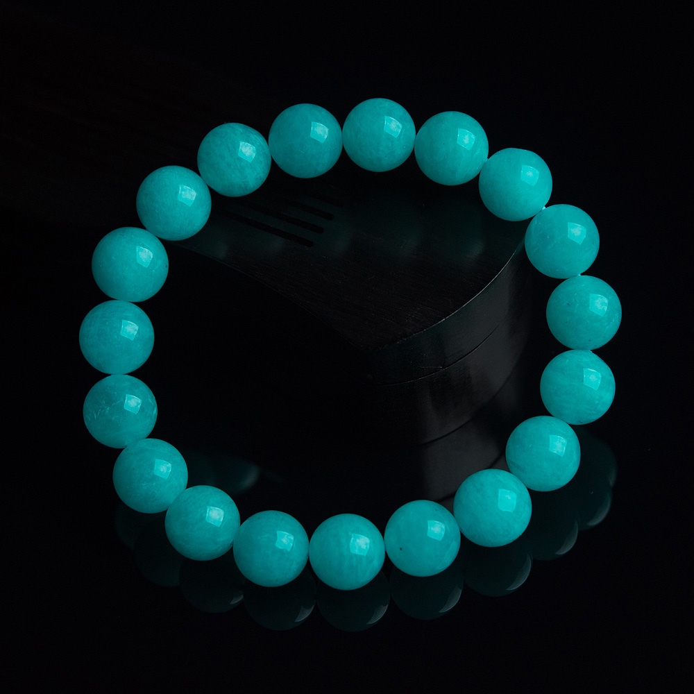 10mm天河石单圈手串-红掌柜