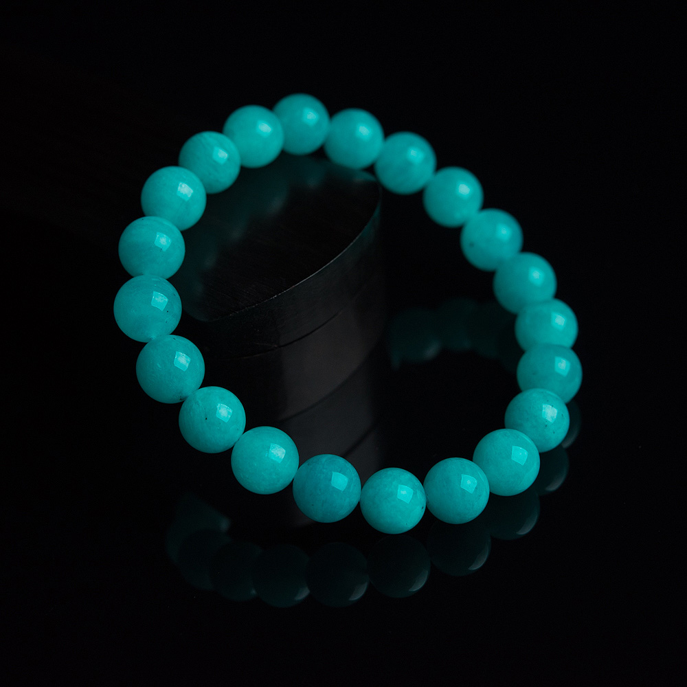 天然天河石单圈手串-红掌柜