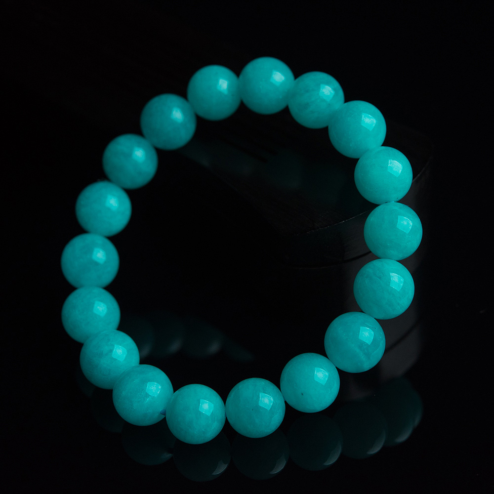 天然天河石单圈手串-红掌柜