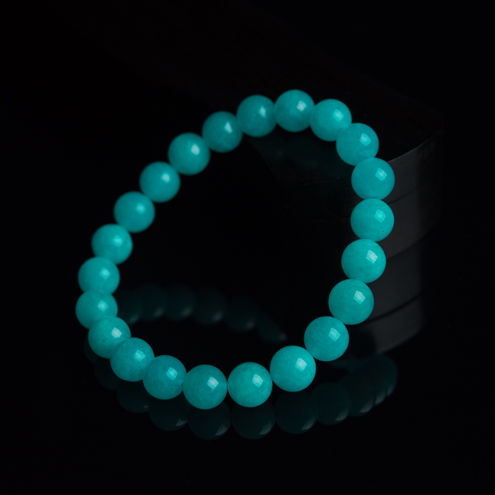 天然天河石单圈手串-红掌柜