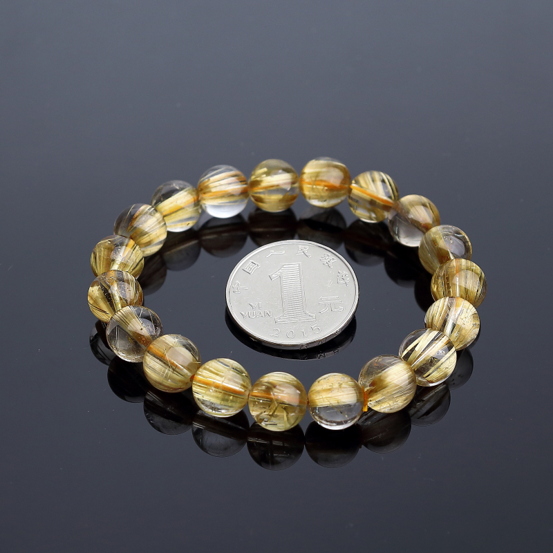 天然钛金发晶手串-红掌柜