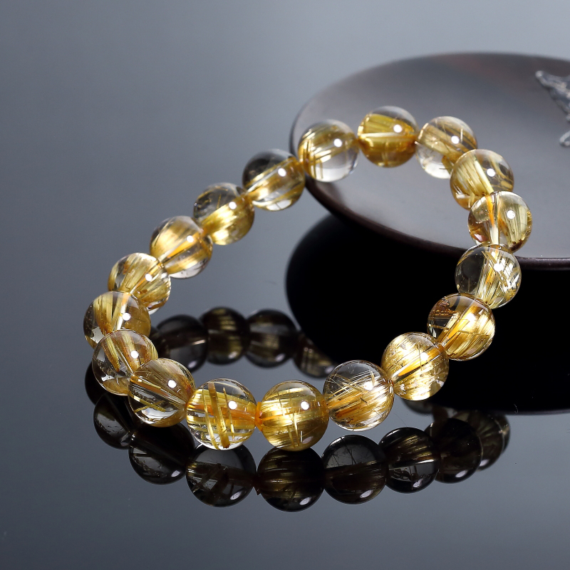 钛金发晶手串-红掌柜