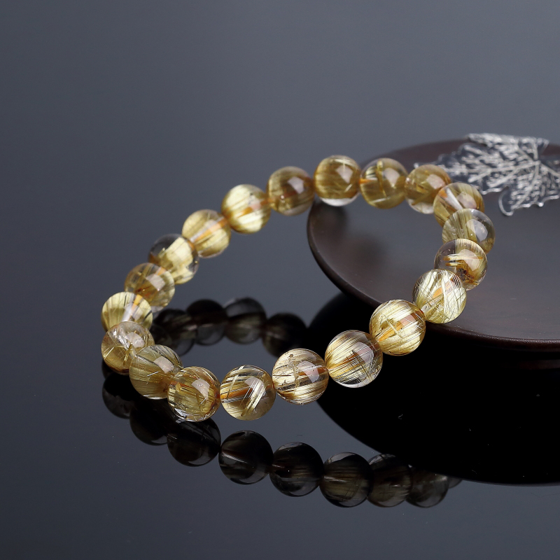 9.5mm发晶手串-红掌柜