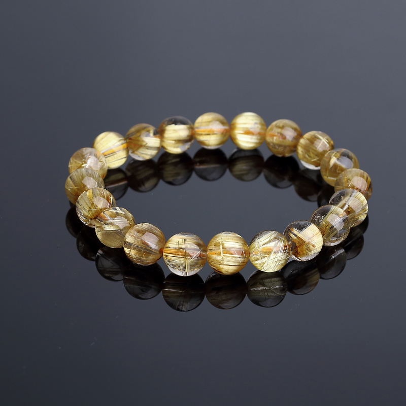 钛金发晶手串-红掌柜