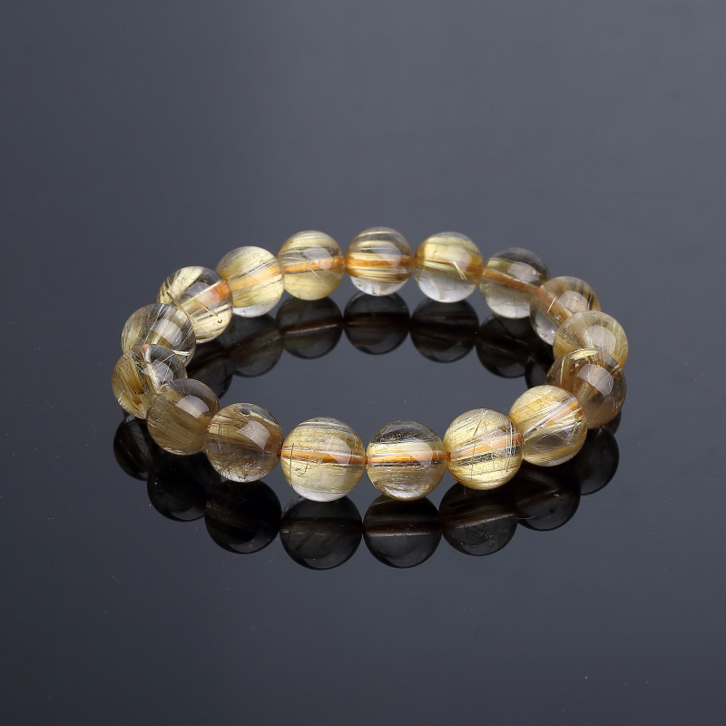 钛金发晶手串-红掌柜