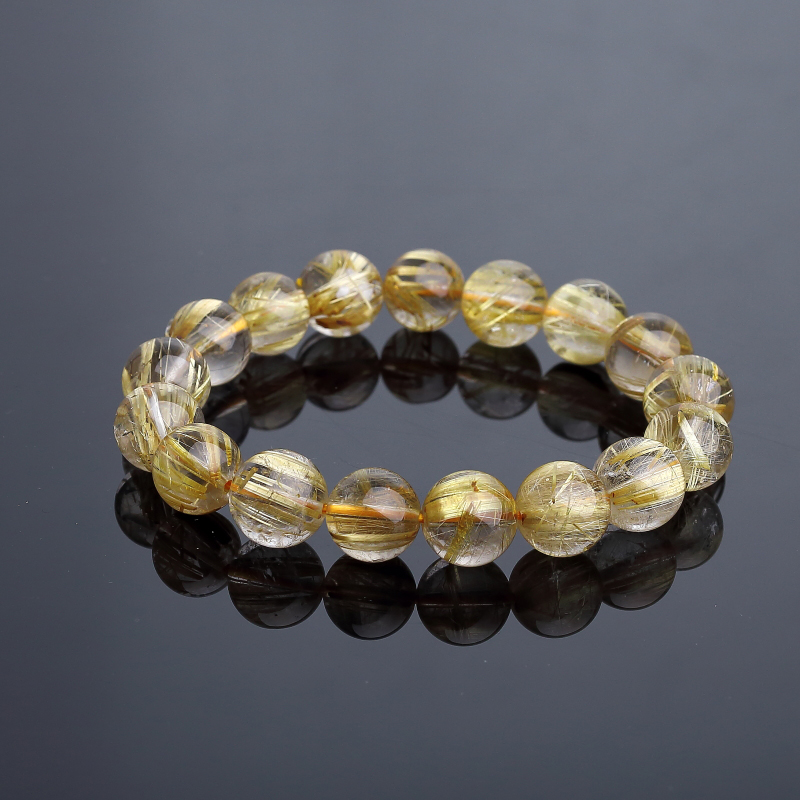 钛金发晶手串-红掌柜