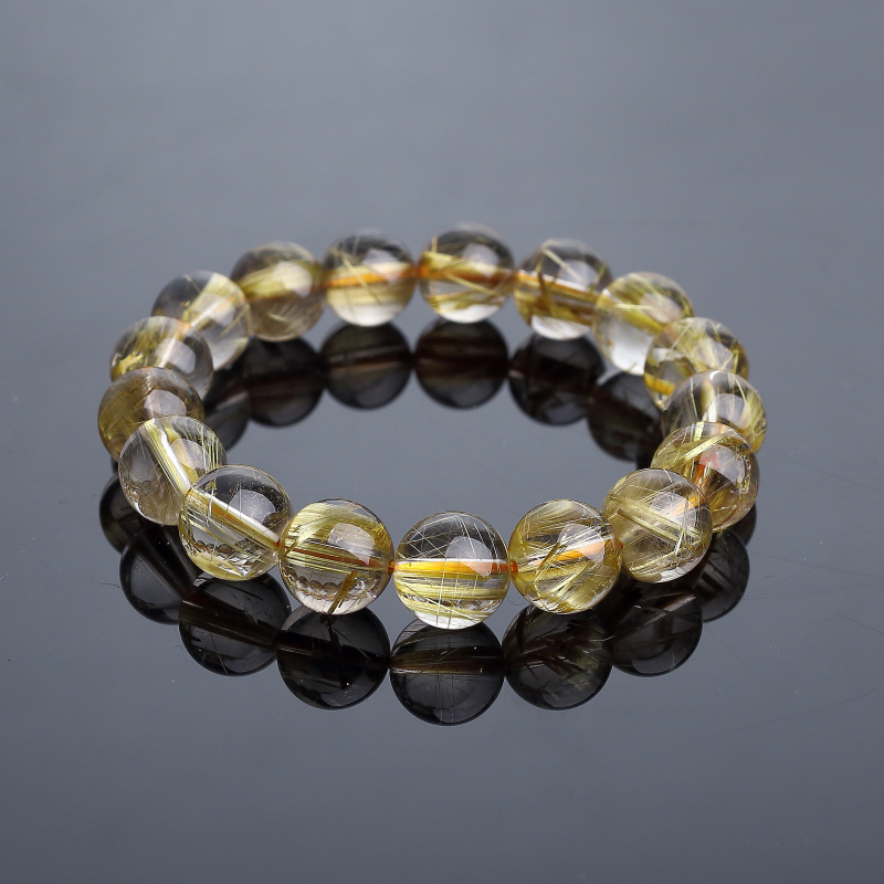 钛金发晶手串-红掌柜