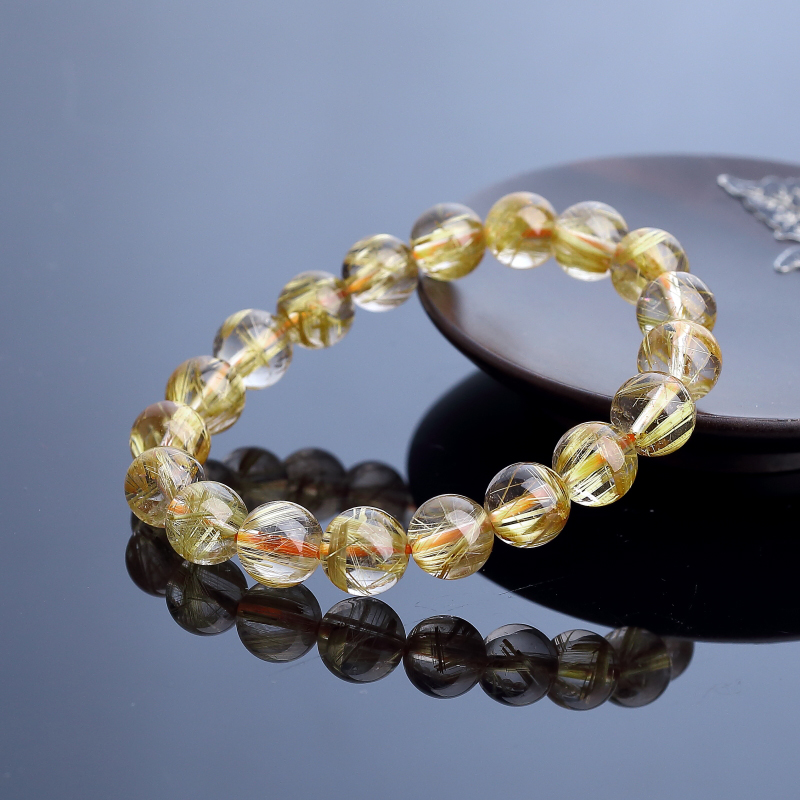 钛金发晶手串-红掌柜